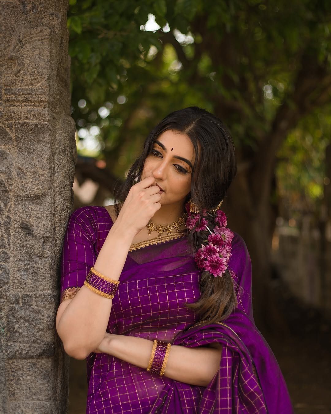 Maanasa Choudhary Traditional Look Photos in Saree39