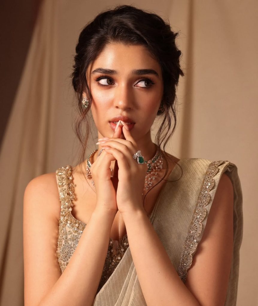 Kriti Shetty wearing beautiful traditional lehenga in elegant photoshoot