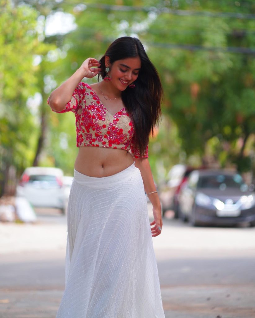 Kushitha Kallapu gorgeous look in pink lehenga photoshoot