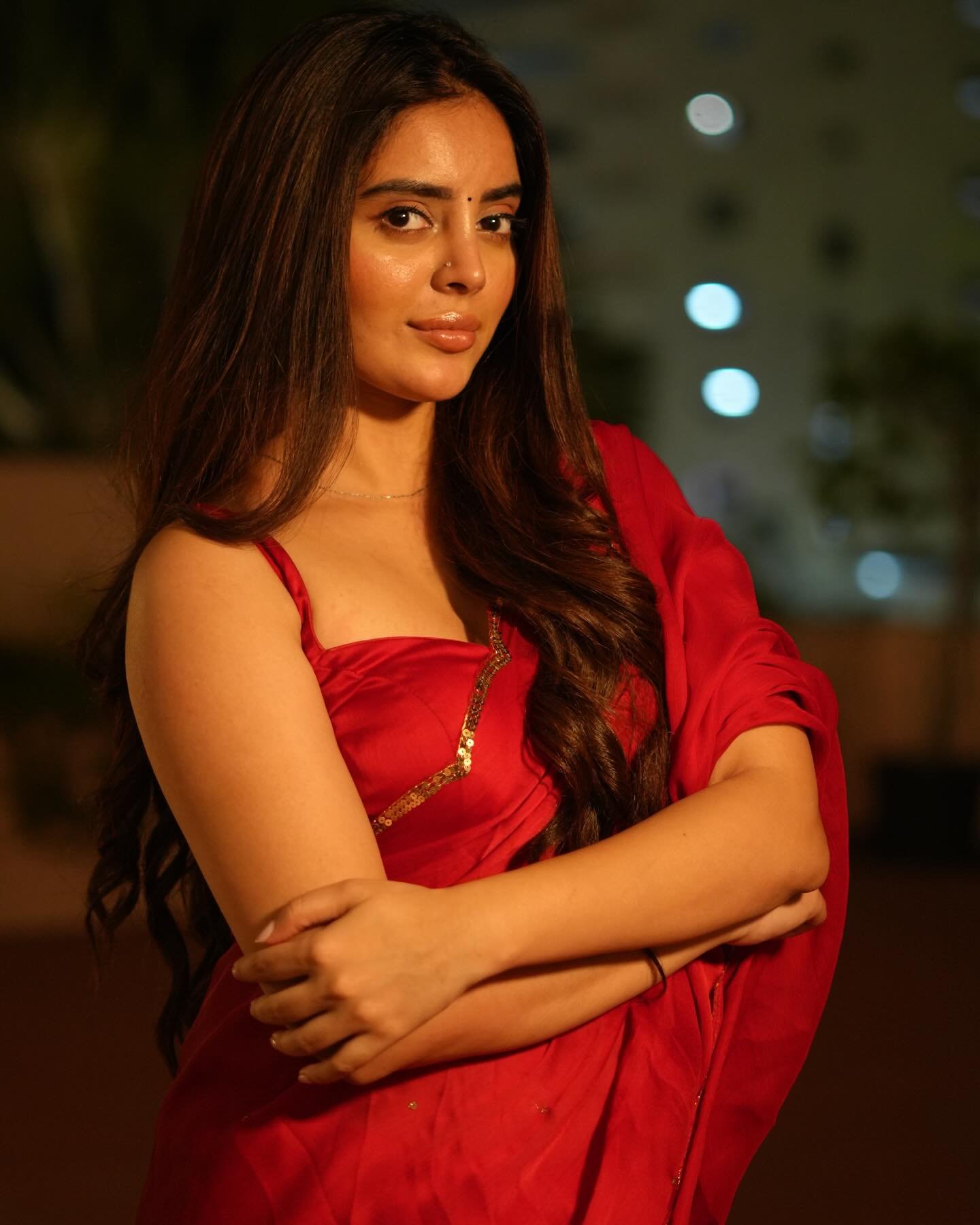 Kushitha Kallapu Hot Photos in Red Saree (36)