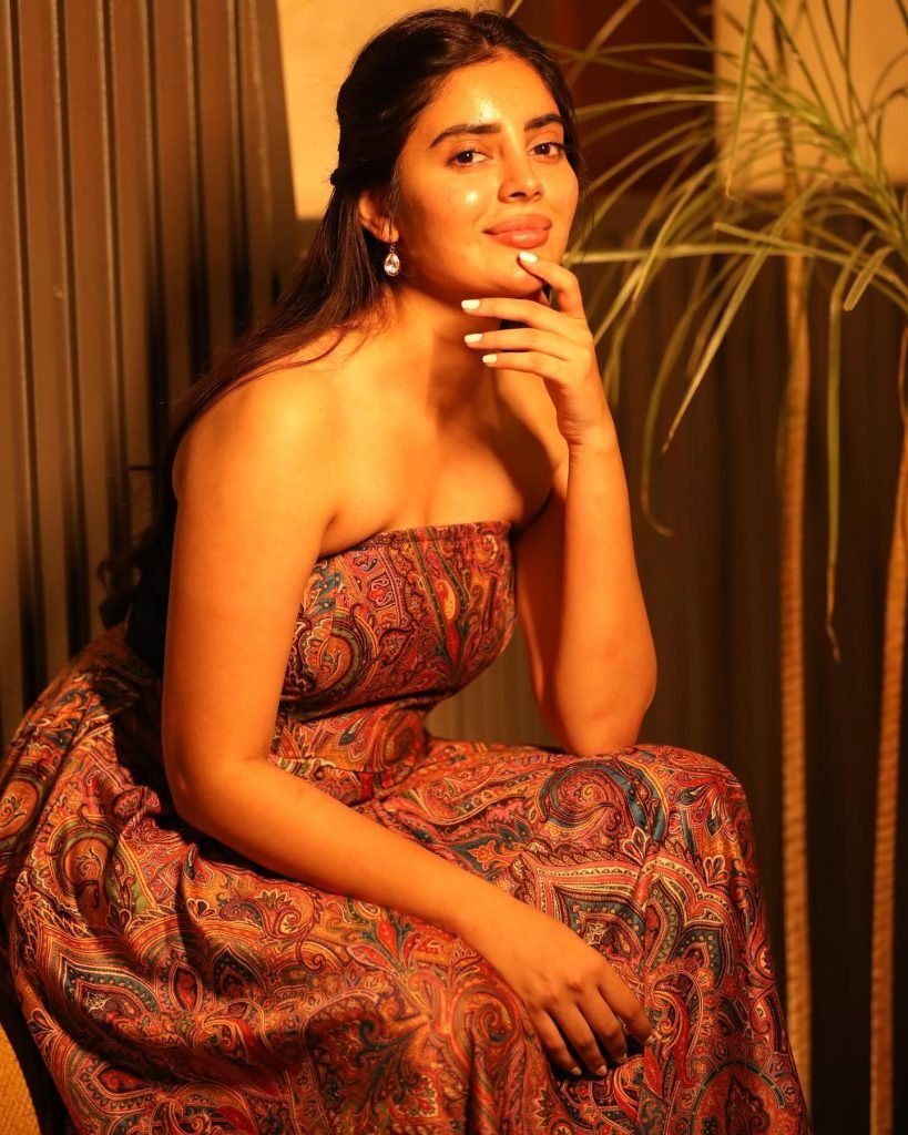 Kushitha Kallapu in trendy modern outfit for contemporary photoshoot