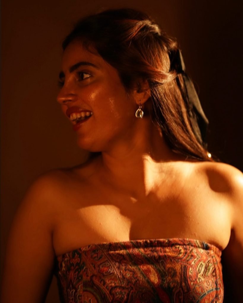 Kushitha Kallapu in trendy modern outfit for contemporary photoshoot