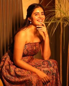 Kushitha Kallapu in trendy modern outfit for contemporary photoshoot