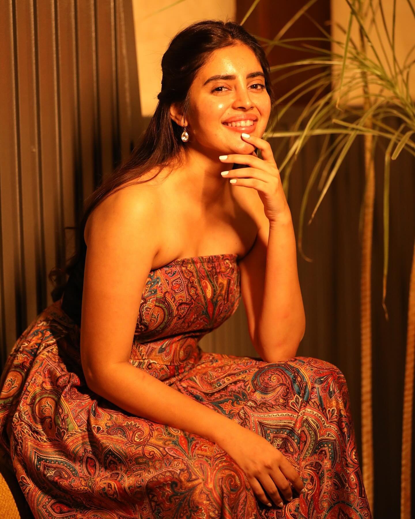 Kushitha Kallapu in trendy modern outfit for contemporary photoshoot
