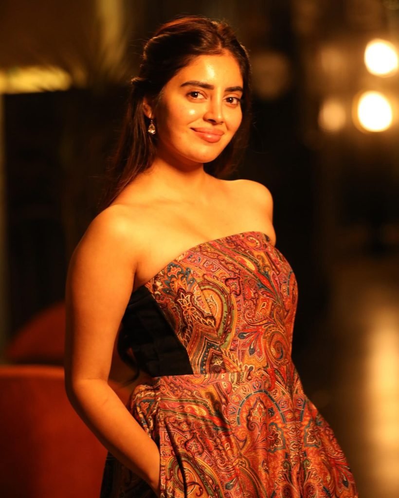 Kushitha Kallapu posing confidently in stylish modern