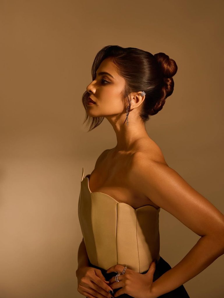 Full-body shot of Malavika Mohanan's complete glamorous look