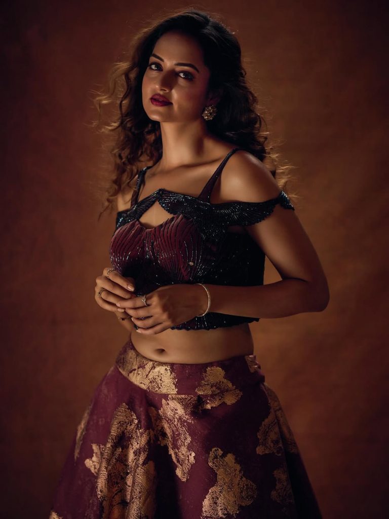 Shanvi Srivastava posing beautifully with elegant styling and makeup