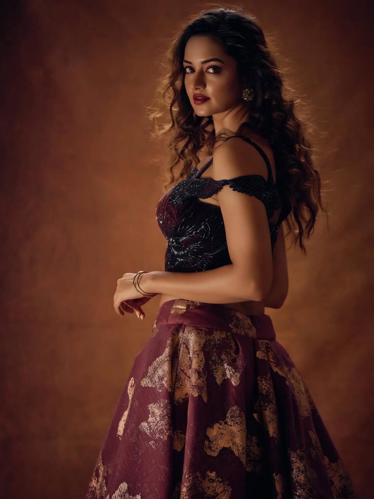 Shanvi Srivastava posing beautifully with elegant styling and makeup