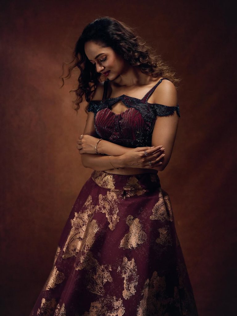 Shanvi Srivastava posing beautifully with elegant styling and makeup