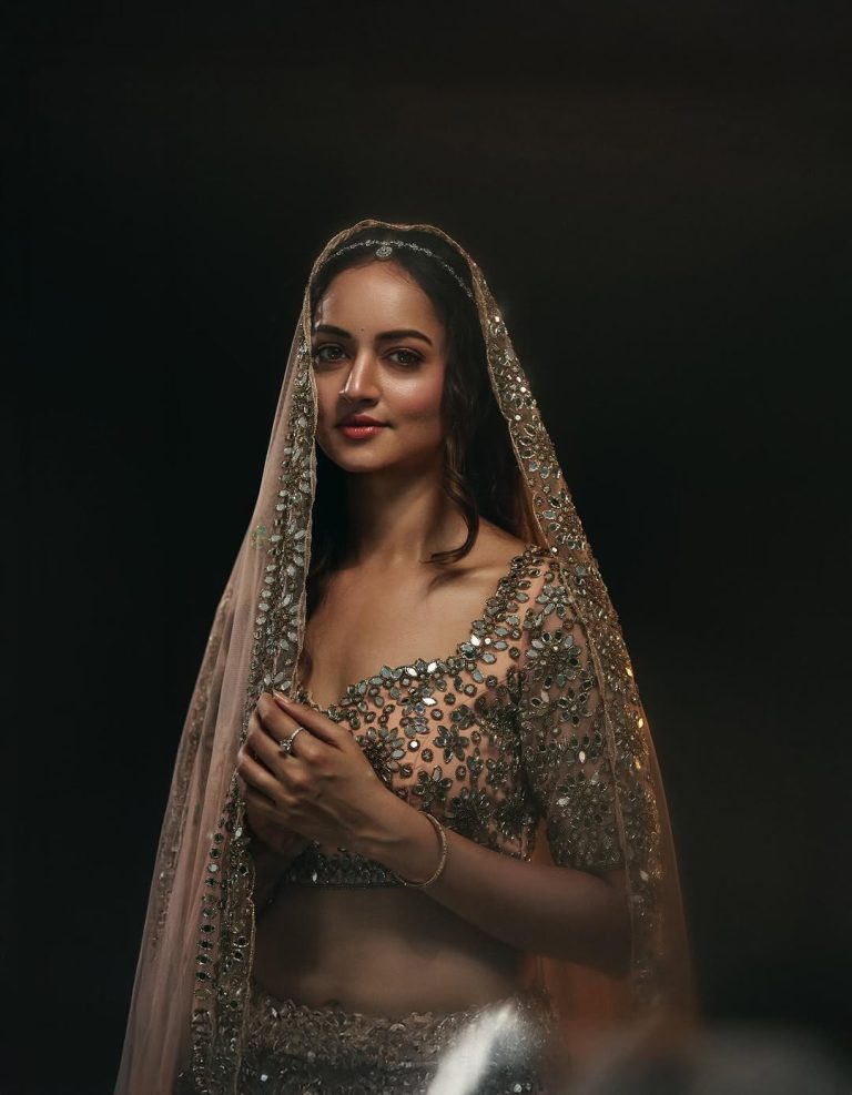 Shanvi Srivastava's royal makeup and traditional jewelry pieces