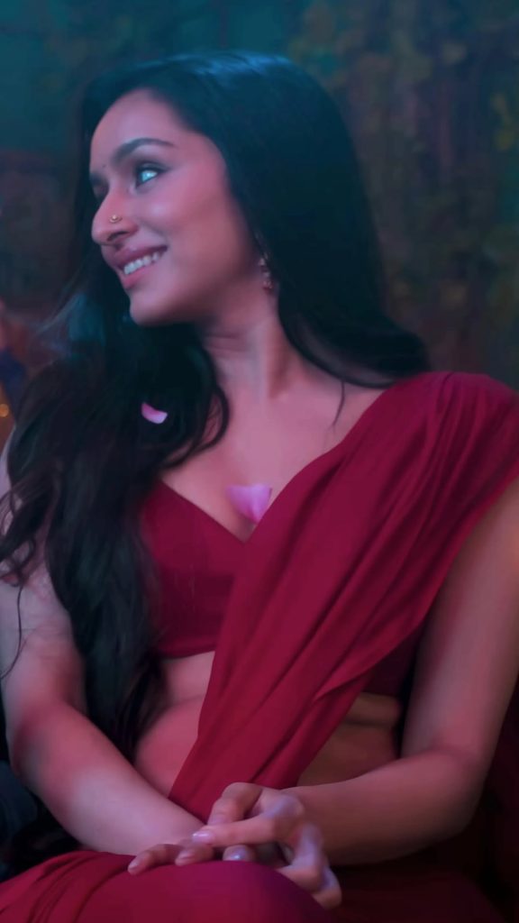 Shraddha Kapoor wearing glamorous red dress in professional photoshoot