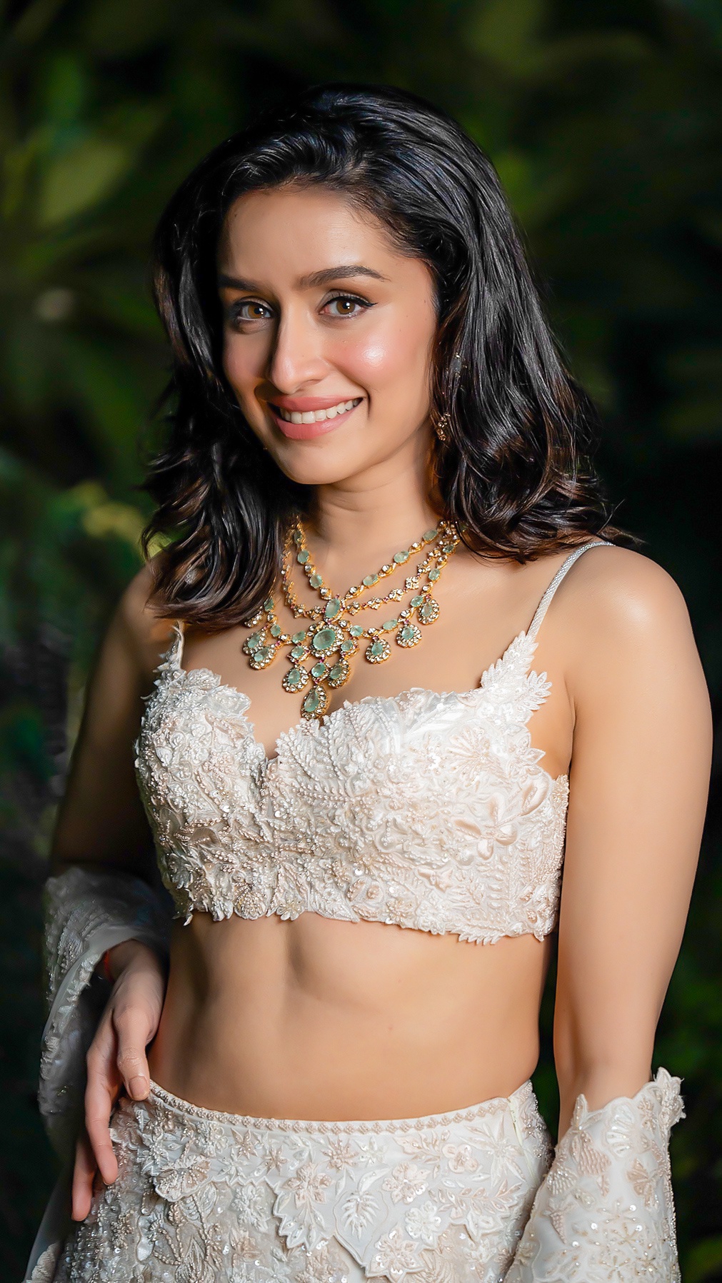 Shraddha Kapoor Hot Photos in White Lehanga (8)