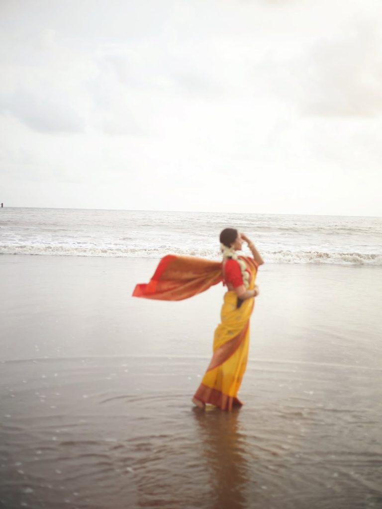 Vibrant yellow traditional wear reflects Aarushi Baruah's joyful personality