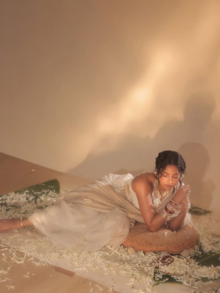 Elegant transparent saree showcases Aishwarya Lekshmi's fashion-forward thinking