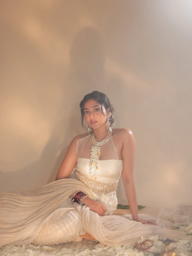 Aishwarya Lekshmi embodies grace in delicate transparent saree styling
