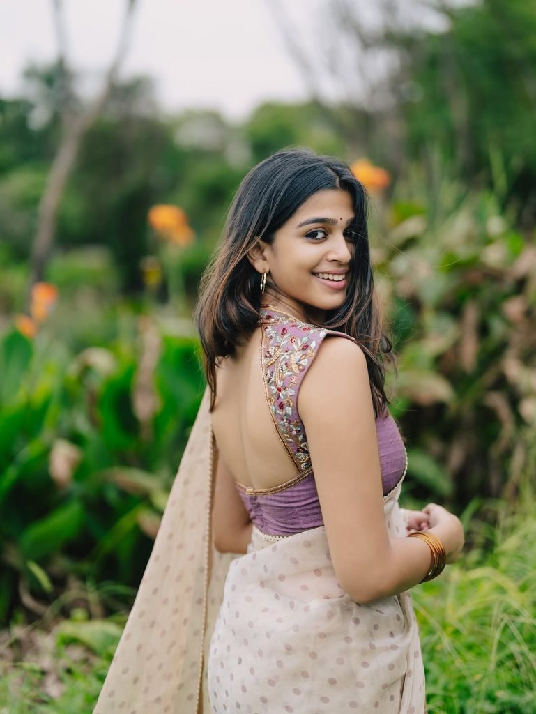Modern transparent material adds contemporary edge to Ananthika Sanil Kumar's look