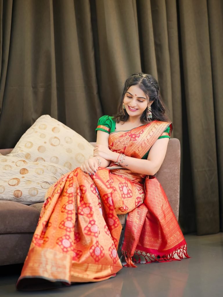 Cultural clothing worn with authentic appreciation by Ananya Nagella