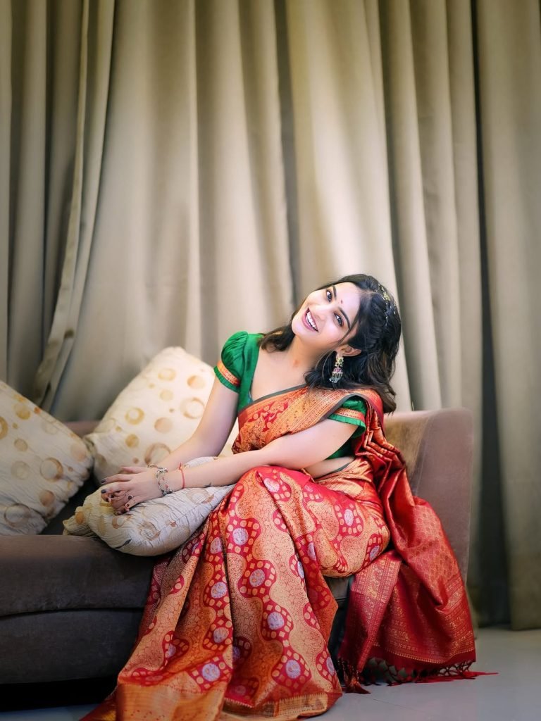 Cultural clothing worn with authentic appreciation by Ananya Nagella