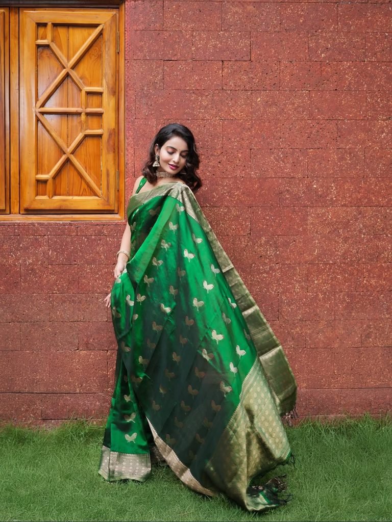 Traditional saree draping showcases Ananya Nagella's cultural fashion knowledge