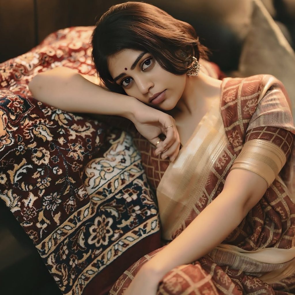 Stunning saree styling creates traditional elegance for Bandhavi Sridhar