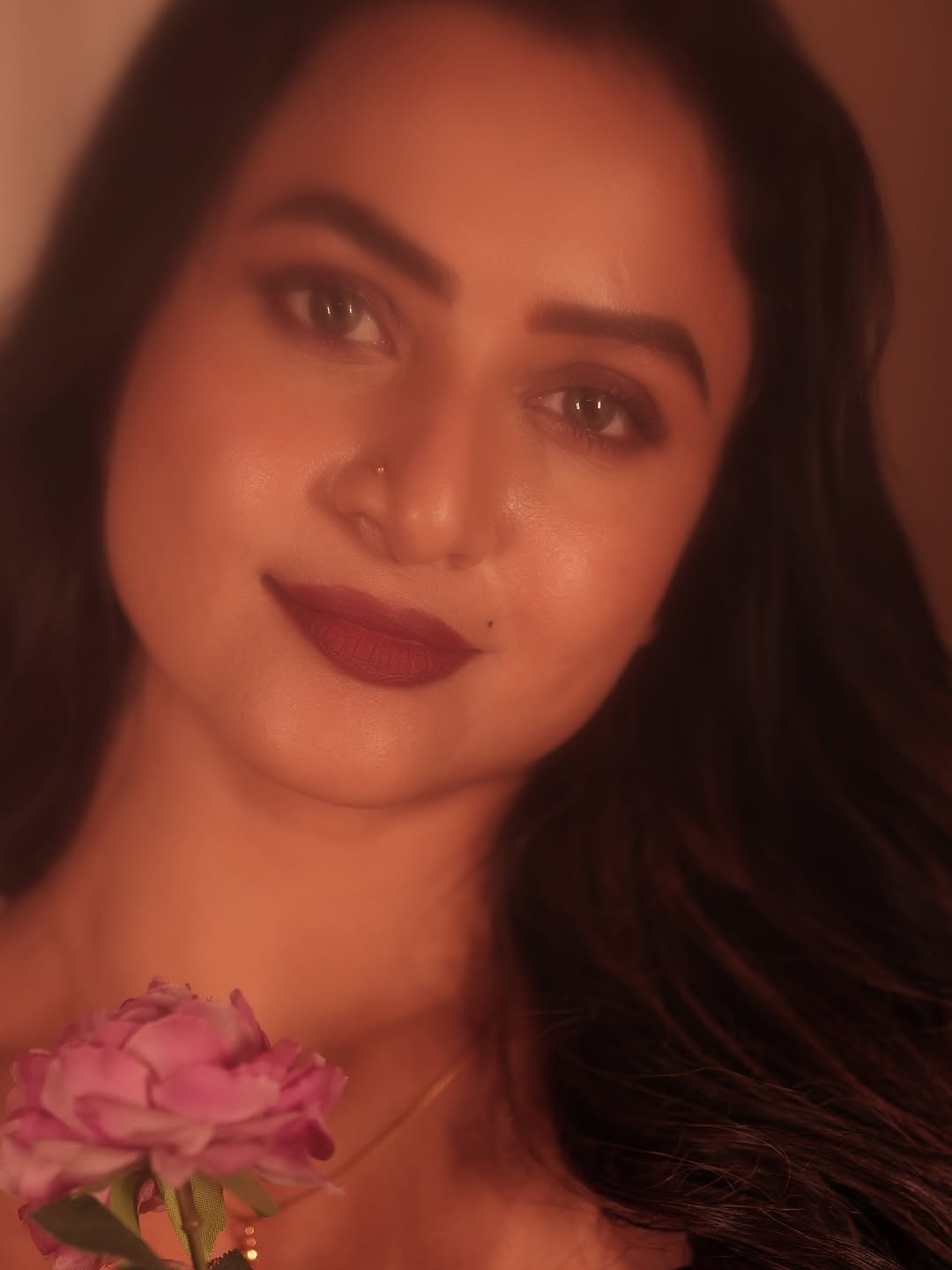 Janani Ashok Kumar in a draped satin slip dress (16)