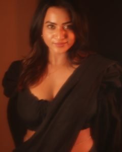 Monochrome styling showcases Janani Ashok Kumar's classic fashion sensibilities