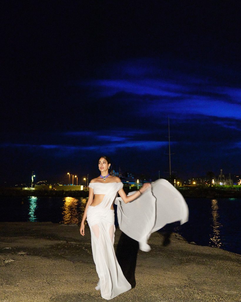 Janhvi radiates elegance in pristine white ensemble styling