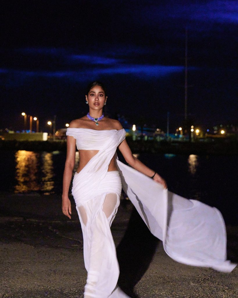 Janhvi radiates elegance in pristine white ensemble styling