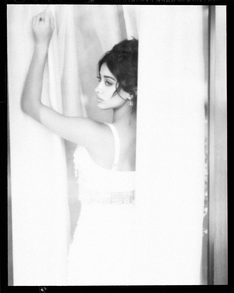 Elegant monochrome photography showcases Janhvi's versatile modeling skills