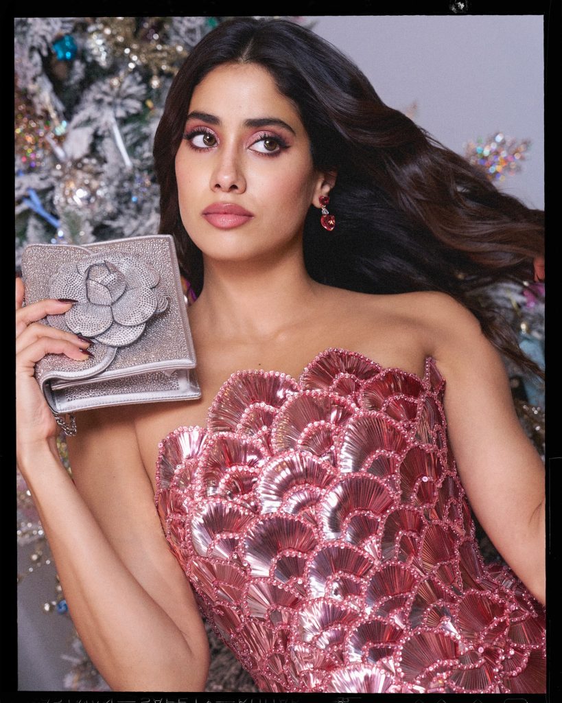 Bold mini dress showcases Janhvi's confident contemporary fashion sense