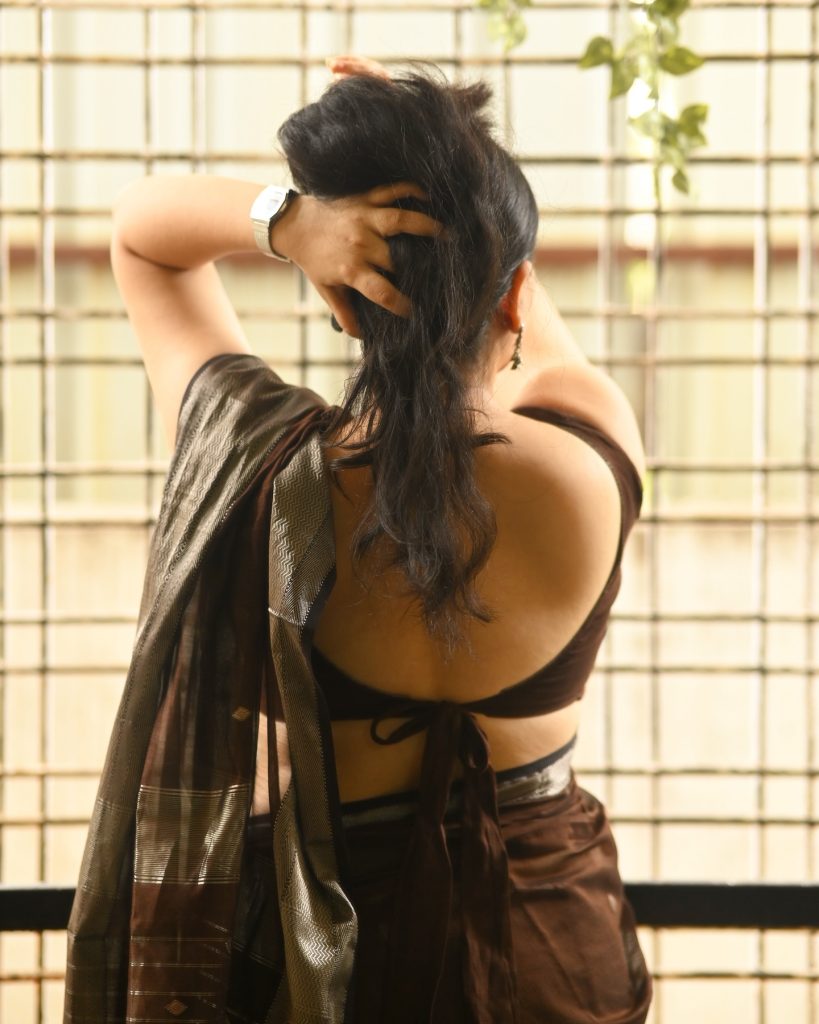 Classic Indian garment beautifully worn by emerging talent Kanduri Sudha