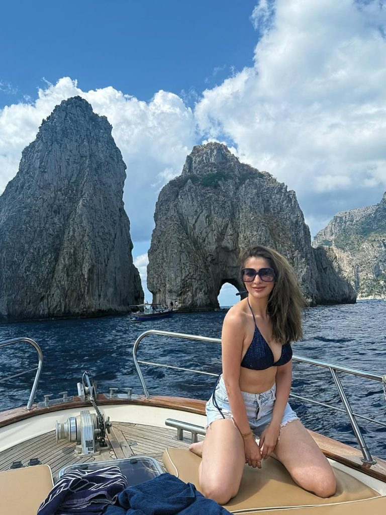 Luxury yacht setting creates glamorous backdrop for Lakshmi's hot photoshoot