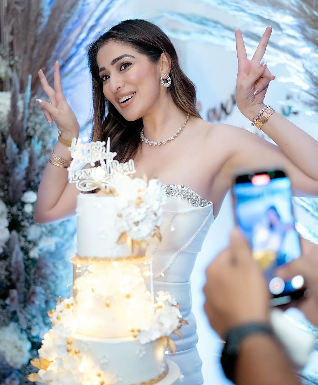 Festive birthday frock captures celebratory spirit and joyful energy of Lakshmi