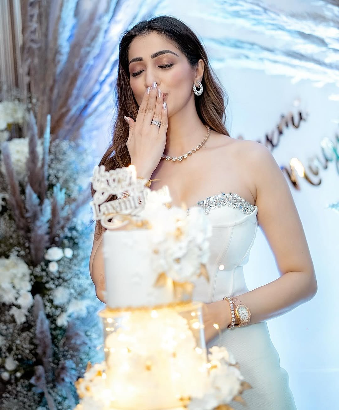 Festive birthday frock captures celebratory spirit and joyful energy of Lakshmi