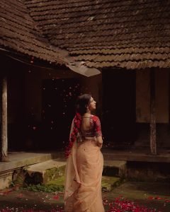 Madonna Sebastian embodies bridal beauty in red ensemble with statement gold jewelry
