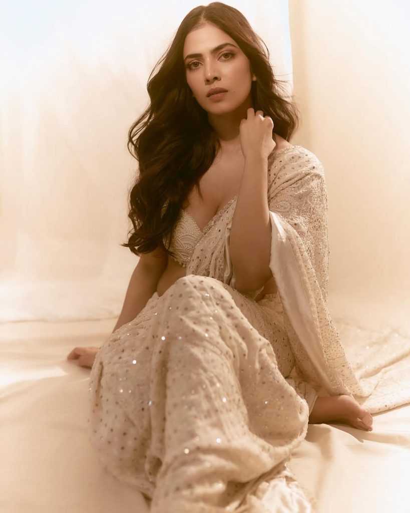 Malavika embodies celestial elegance in stunning ethereal beauty portraits