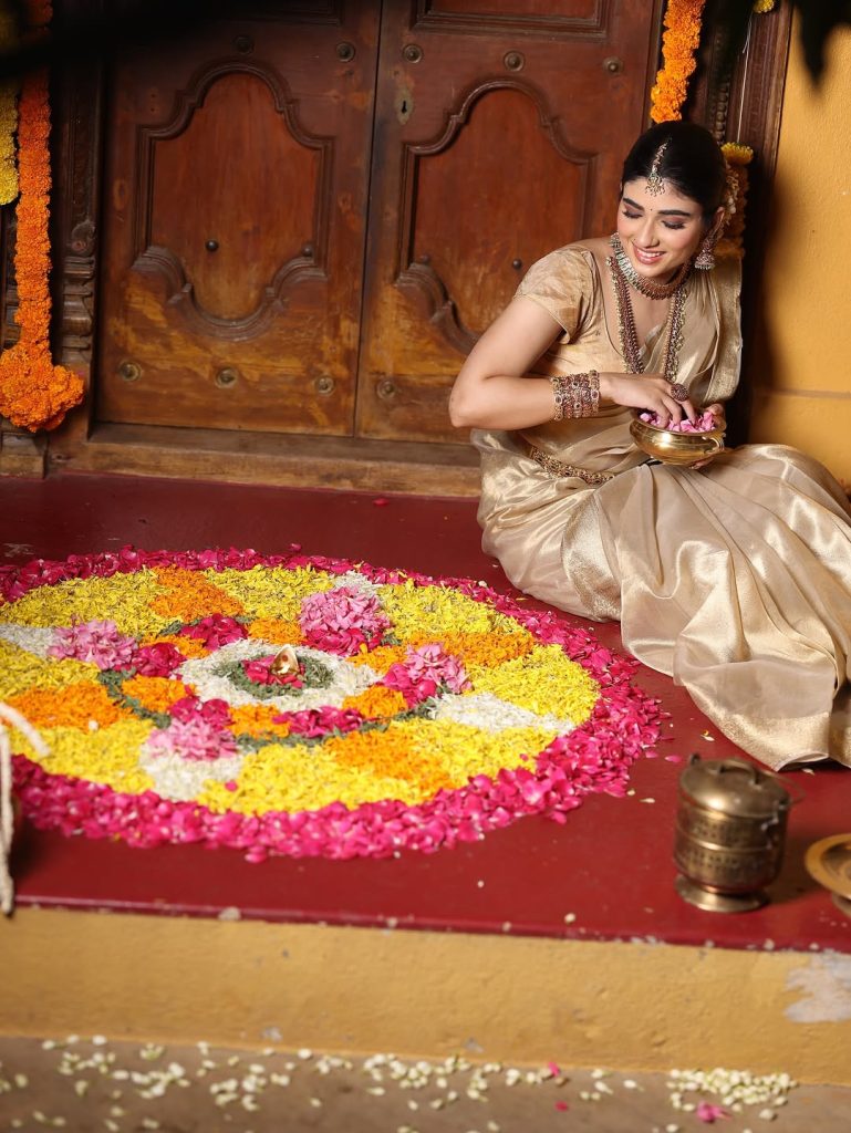 Cultural celebration attire showcases Pragya Nagra's heritage appreciation