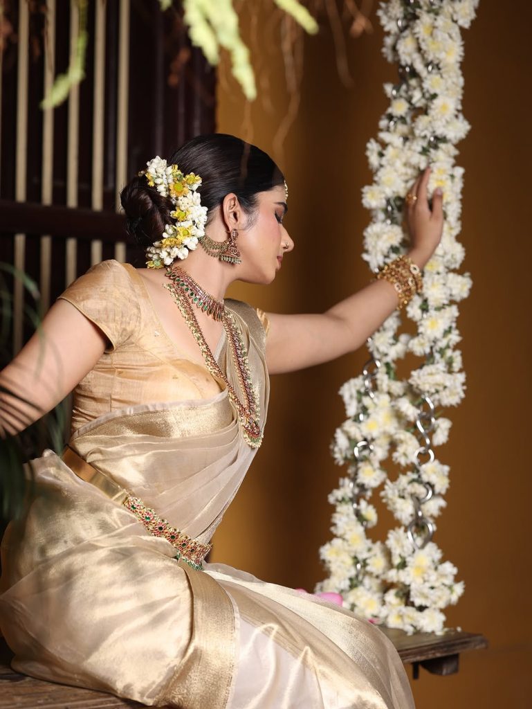 Cultural celebration attire showcases Pragya Nagra's heritage appreciation