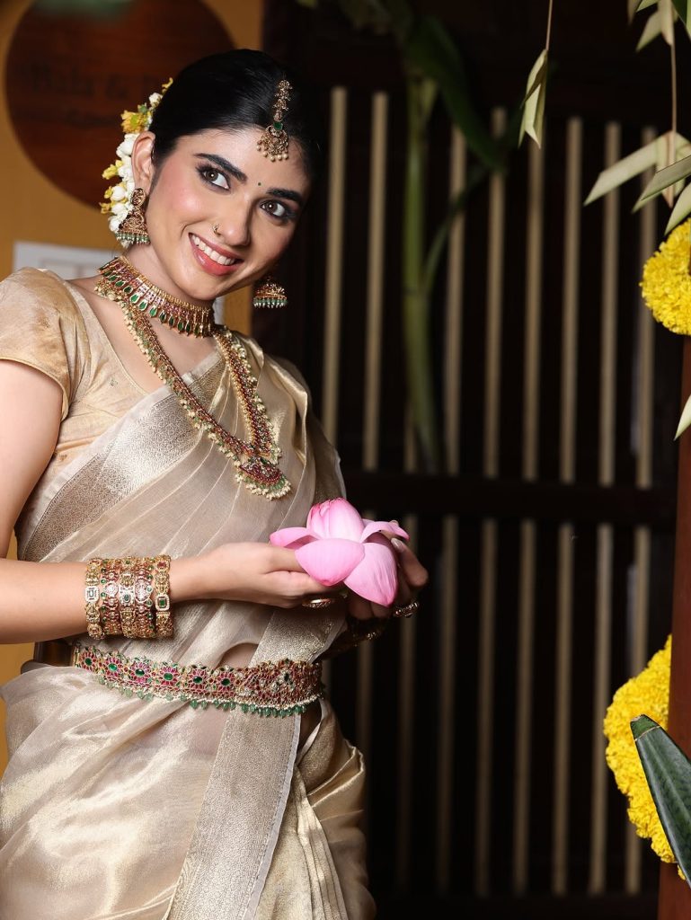 Festive saree styling captures Pragya Nagra's cultural celebration spirit