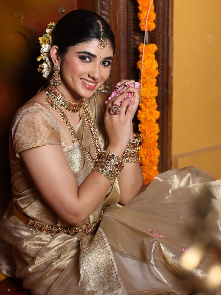 Pragya Nagra embodies traditional elegance in festival saree ensemble