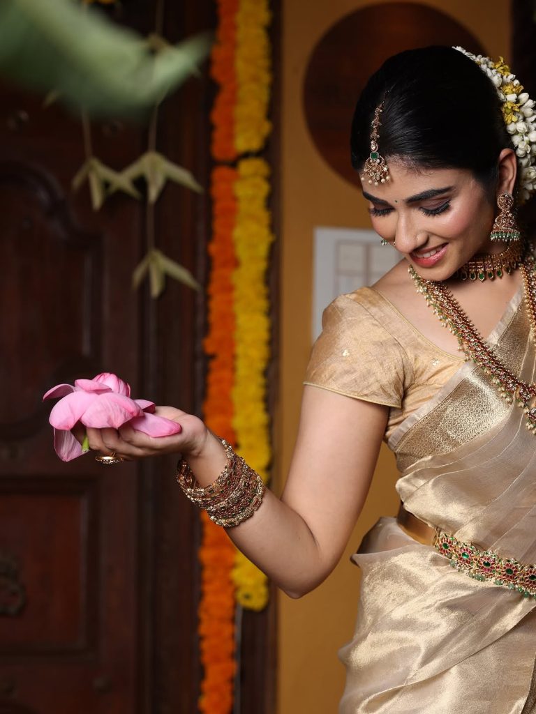 Pragya Nagra embodies traditional elegance in festival saree ensemble
