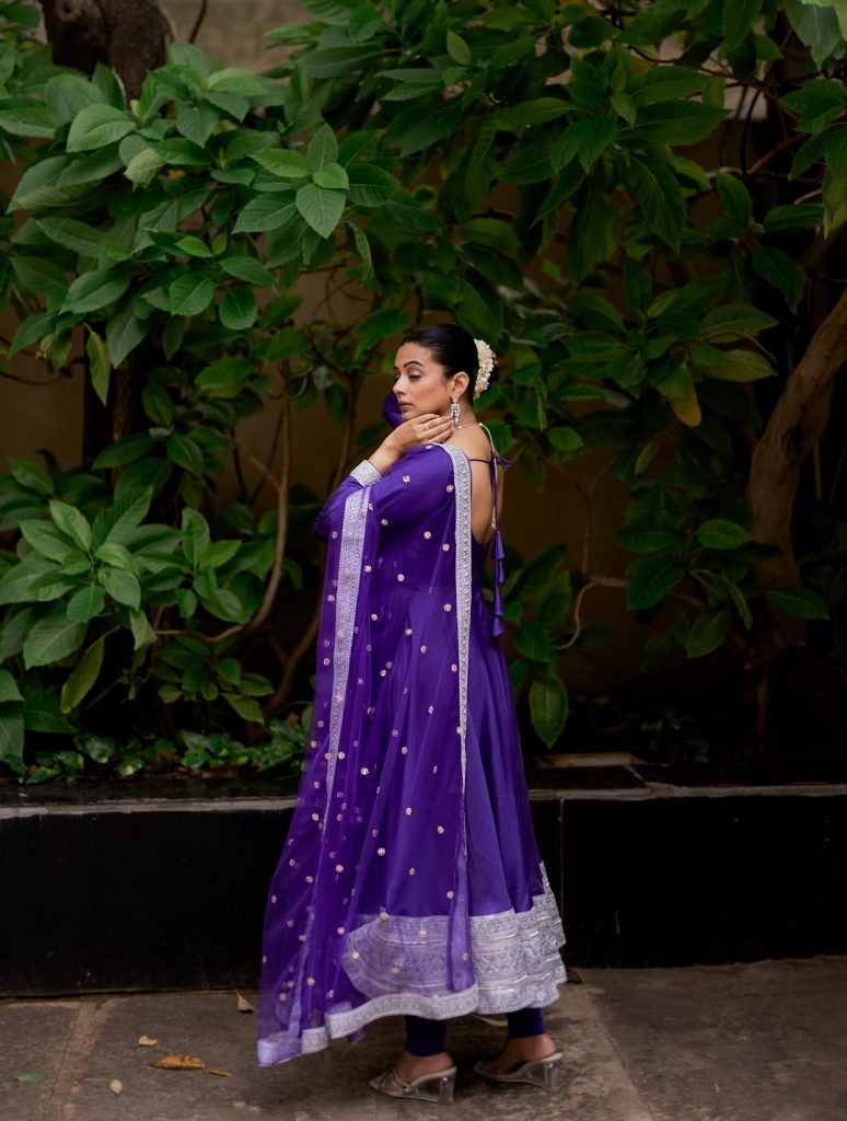 Cultural clothing worn with natural charm and authentic appreciation by Priyamani