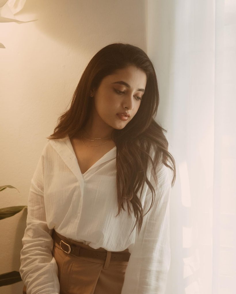 Sweet and charming portrait of Priyanka Mohan in relaxed atmosphere