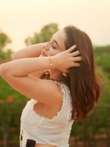 Priyanka Rewri embodies contemporary style in chic white crop top ensemble