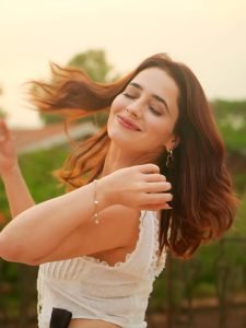 Contemporary white styling highlights Priyanka Rewri's trendsetting approach