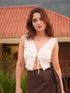 Contemporary white styling highlights Priyanka Rewri's trendsetting approach