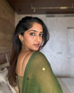 Eternal saree love displayed in Reba Monica John's hot green ensemble