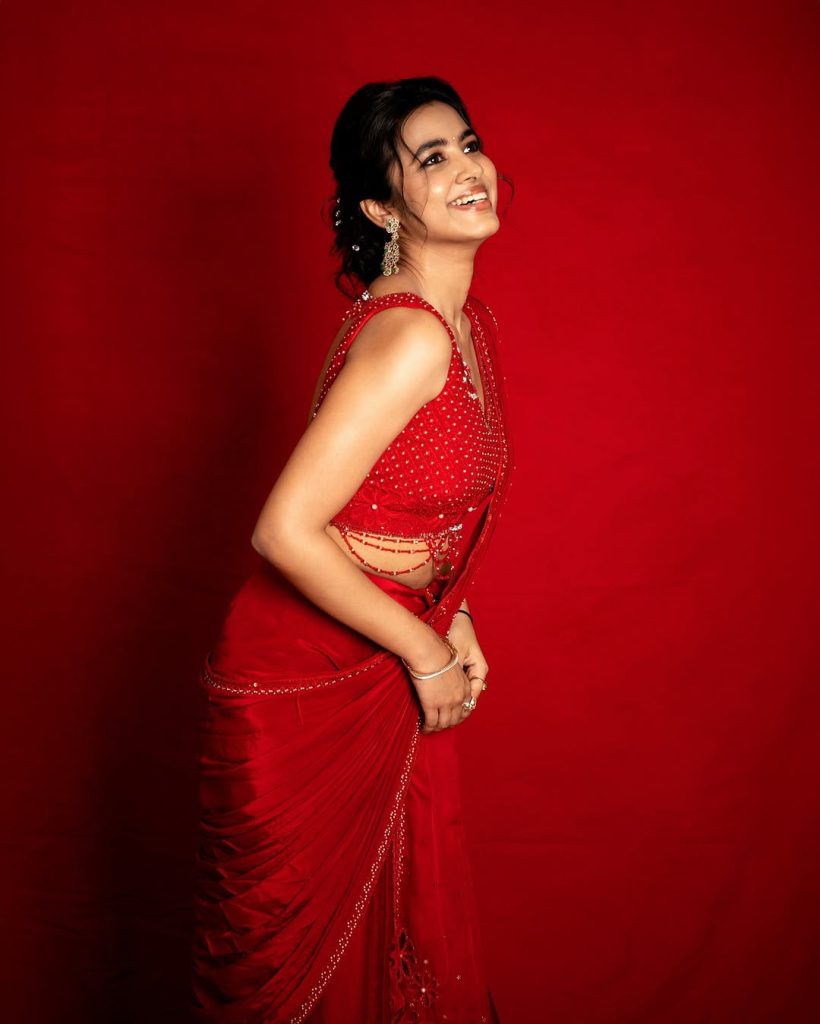 Red hot photography showcases Shivani Nagaram's commanding screen presence