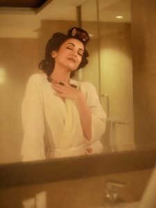 Sonal Chauhan embodies effortless elegance in white after-shower photoshoot