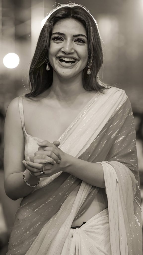 Sweet smile illuminates Sreeleela's charming saree styling
